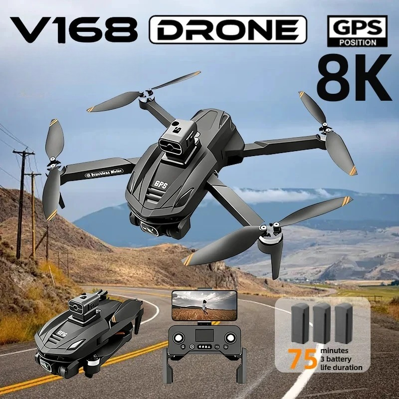Drone Surveying - Original V168 GPS Drone Professional 8K